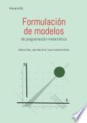 Libro Formulación de modelos programación matemática