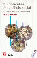 Libro Fundamentos del análisis social