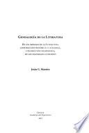 Libro Genealogía de la literatura