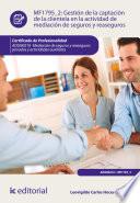 Libro Gestión de la captación de la clientela en la actividad de mediación de seguros y reaseguros. ADGN0210