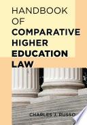 Libro Handbook of Comparative Higher Education Law