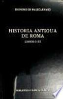 Libro Historia antigua de Roma
