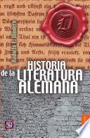 Libro Historia de la literatura alemana