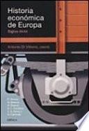 Libro Historia económica de Europa,siglos. XV-XX