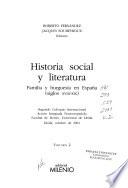 Libro Historia social y literatura