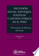 Libro Inclusión social: enfoques, políticas y gestión pública en el Perú