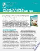Libro Informe de políticas alimentarias mundiales 2016