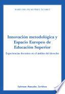 Libro Innovación metodológica y Espacio Europeo de Educación Superior.