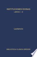Libro Instituciones divinas. Libros I-III