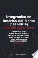 Libro Integración en América del Norte (1994-2016)