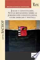 Libro Jueces y constitución. Nuevas refllexiones