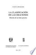 Libro La clasificación de las oraciones