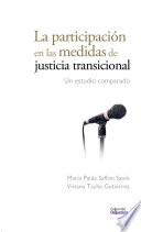 Libro La participación en las medidas de justicia transicional