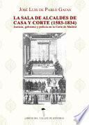 Libro La sala de alcaldes de casa y corte (1583 -1834)