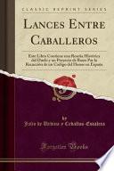 Libro Lances Entre Caballeros