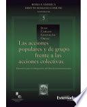 Libro Las acciones populares y de grupo frente a las acciones colectivas. Elementos para la integración del derecho latinoamericano