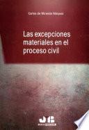 Libro Las excepciones materiales en el proceso civil