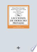 Libro Lecciones de Derecho Privado