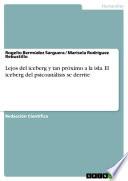Libro Lejos del iceberg y tan próximo a la isla. El iceberg del psicoanálisis se derrite