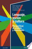Libro Lenguaje, textos y cultura