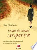 Libro Lo que de verdad importa