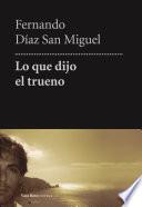 Libro Lo que dijo el trueno