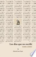 Libro Los días que no escribí