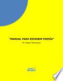 Libro Manual para escribir poesía