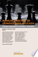 Libro Manual práctico de criminología aplicada