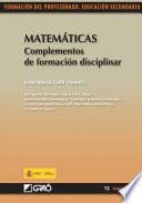 Libro Matemáticas. Complementos de formación disciplinar