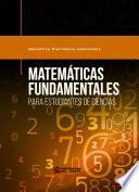 Libro Matemáticas fundamentales para estudiantes de Ciencias