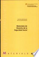 Libro Materiales de derecho de la Seguridad Social