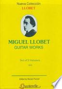 Libro Miguel Llobet Guitar Works