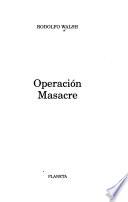 Libro Operación masacre