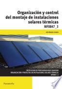 Libro Organización y control del montaje de instalaciones solares térmicas