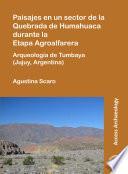 Libro Paisajes en un sector de la Quebrada de Humahuaca durante la Etapa Agroalfarera