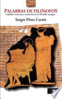 Libro Palabras de filósofos