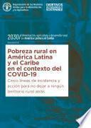 Libro Pobreza rural en América Latina y el Caribe en el contexto del COVID-19