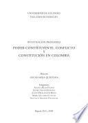 Libro Poder constituyente, conflicto y constitución en Colombia