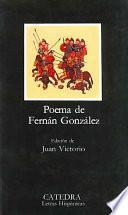 Libro Poema de Fernán González