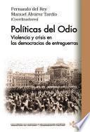 Libro Políticas del odio