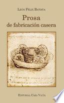 Libro Prosa de Fabricación Casera