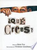 Libro Que crees?/ What do you Think?