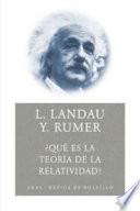 Libro ¿Qué es la teoría de la relatividad?