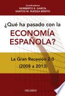 Libro ¿Qué ha pasado con la economía española?