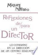 Libro Reflexiones de/para un director