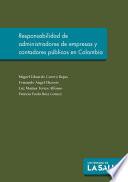 Libro Responsabilidad de administradores de empresas y contadores públicos en Colombia