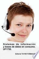 Libro Sistemas de información y bases de datos en consumo. UF1755. (Ed. 2020).
