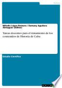 Libro Tareas docentes para el tratamiento de los contenidos de Historia de Cuba