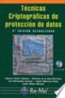 Libro Técnicas criptográficas de protección de datos